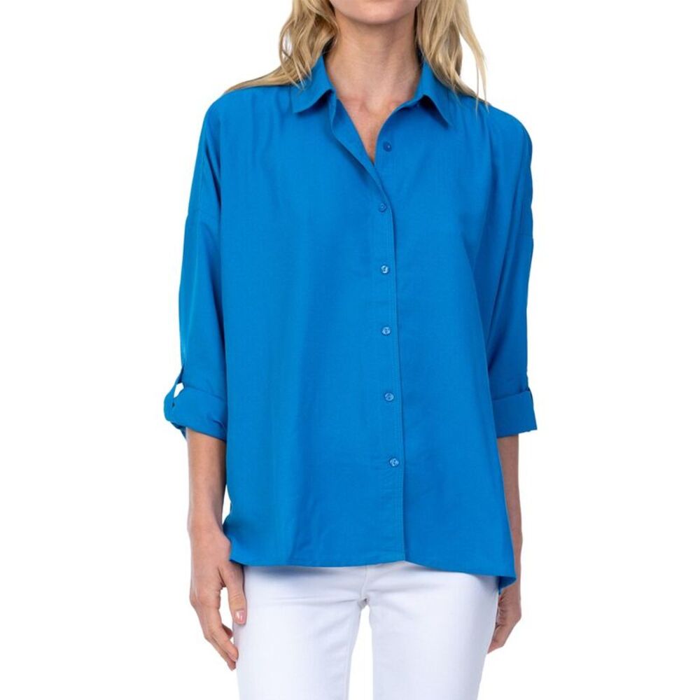 Tolani Womens  Kennedy Shirt, Blue